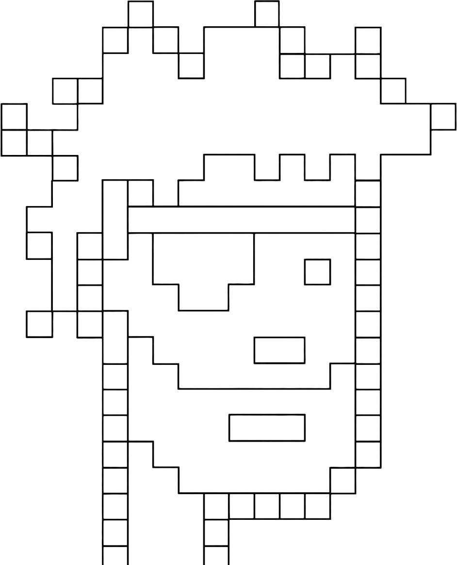 Pixel portrait of Kin